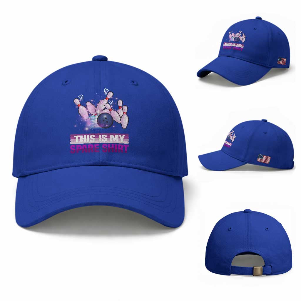 Funny Bowling Lover Baseball Cap This Is My Spare Shirt Quote