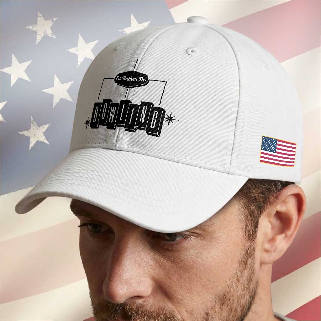 Id Rather Be Bowling Baseball Cap Funny Bowler Gift