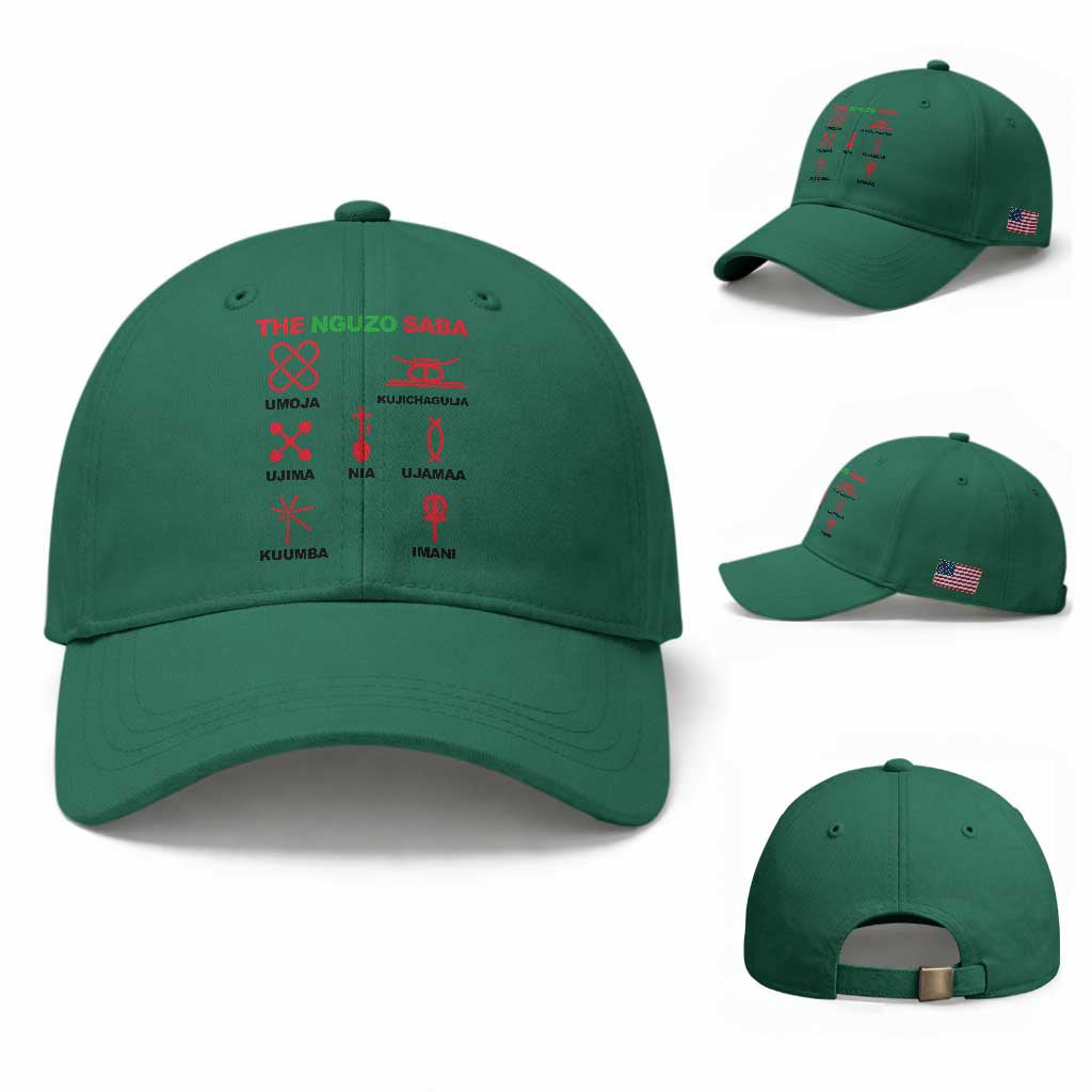 Nguzo Saba Seven Principles Of Kwanzaa Celebration Gift Baseball Cap