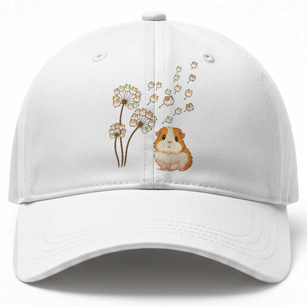 Flower Guinea Pig Dandelion Baseball Cap Funny Cavy Lover Gift