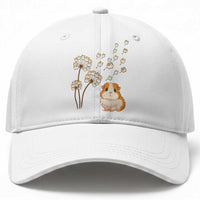 Flower Guinea Pig Dandelion Baseball Cap Funny Cavy Lover Gift