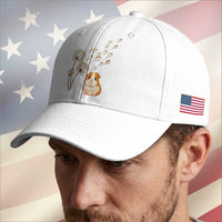 Flower Guinea Pig Dandelion Baseball Cap Funny Cavy Lover Gift