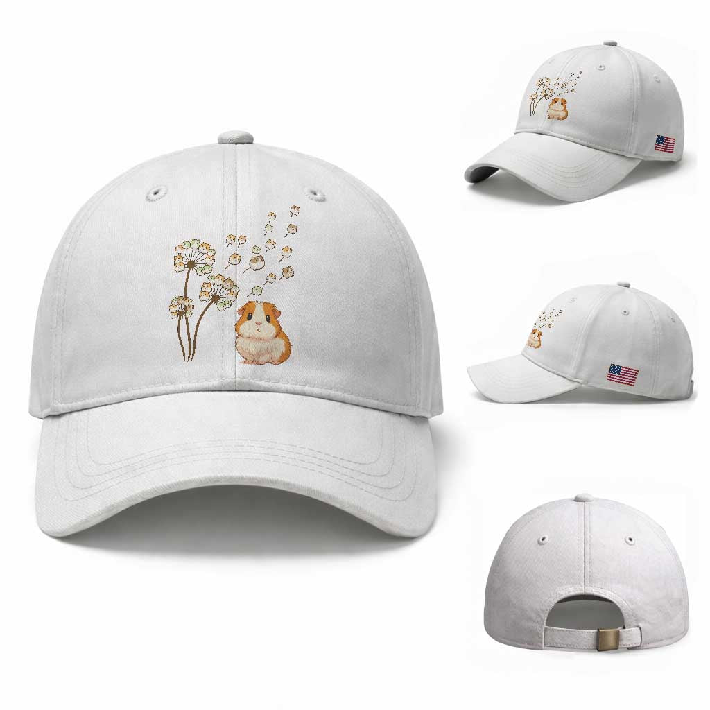 Flower Guinea Pig Dandelion Baseball Cap Funny Cavy Lover Gift