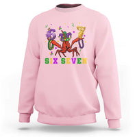 Funny 67 Crawfish Mardi Gras Sweatshirt Six Seven Meme