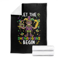 Let The 67 Shenanigans Begin Throw Blanket Six Seven Meme Mardi Gras