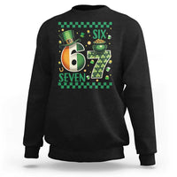 Funny St Patricks Six Seven Sweatshirt Gen Z Irish Gift