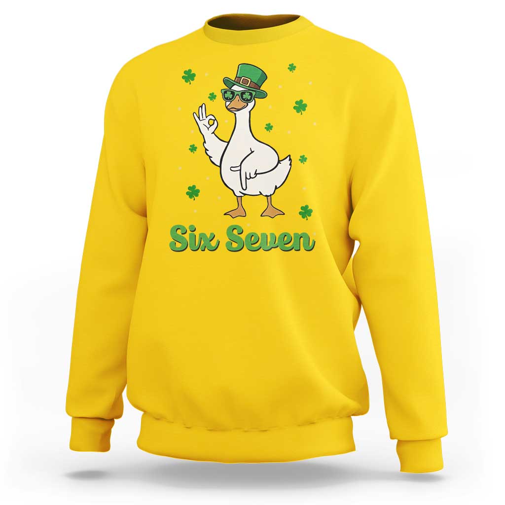 Lucky Goose Six Seven Meme Sweatshirt St Patricks Day