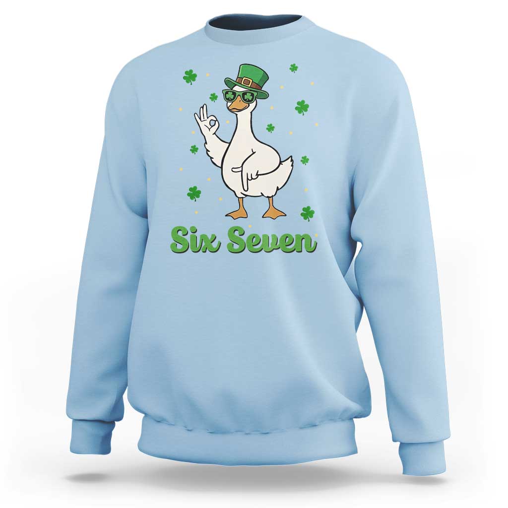 Lucky Goose Six Seven Meme Sweatshirt St Patricks Day