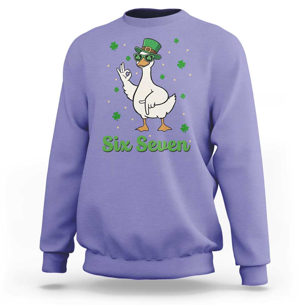 Lucky Goose Six Seven Meme Sweatshirt St Patricks Day