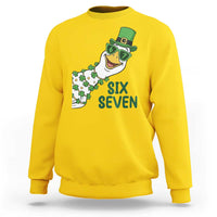 Chaotic Goose Six Seven Meme Sweatshirt Funny St Patricks Day Gift