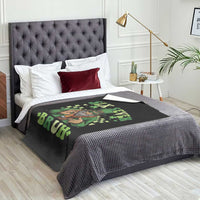 Bigfoot Six Seven Bruh Throw Blanket Gen Z Irish Gift