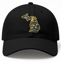 Michigan Lover State Map Pride Souvenir Gift Baseball Cap