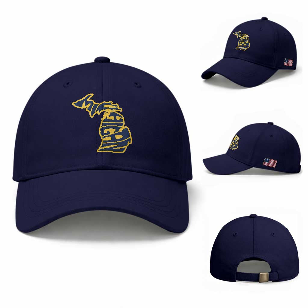 Michigan Lover State Map Pride Souvenir Gift Baseball Cap