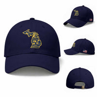 Michigan Lover State Map Pride Souvenir Gift Baseball Cap