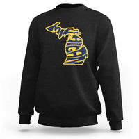 Michigan Lover State Map Pride Souvenir Gift Sweatshirt