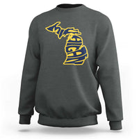 Michigan Lover State Map Pride Souvenir Gift Sweatshirt