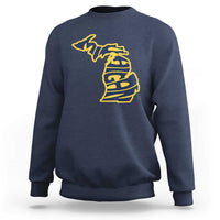 Michigan Lover State Map Pride Souvenir Gift Sweatshirt