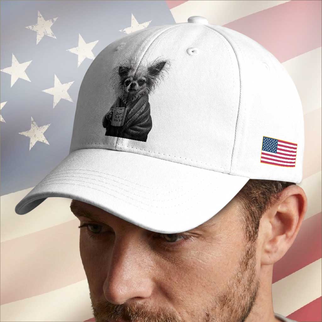 Funny Chihuahua Coffee Lover Baseball Cap Do Not Talk To Me Yet