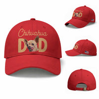 Proud Chihuahua Dad Baseball Cap Ankle Biter Dog Lover