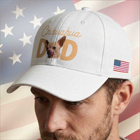 Proud Chihuahua Dad Baseball Cap Ankle Biter Dog Lover