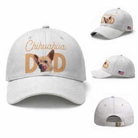 Proud Chihuahua Dad Baseball Cap Ankle Biter Dog Lover
