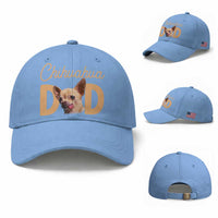 Proud Chihuahua Dad Baseball Cap Ankle Biter Dog Lover