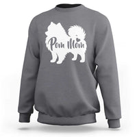 Proud Pom Mom Sweatshirt Pomeranian Dog Lover Gift