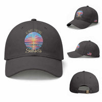 Always Chasing Sunsets Baseball Cap Summer Vacation Travel Gift