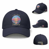 Always Chasing Sunsets Baseball Cap Summer Vacation Travel Gift