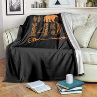 1491 Indigenous Peoples Day Throw Blanket Proud Native American Pride