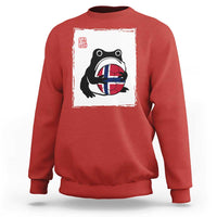 Grumpy Frog Norway Soccer Fan Sweatshirt Japanese Style Match Day