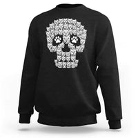 Funny Pitbull Skull Halloween Sweatshirt Bully Dog Lover Spooky Gift