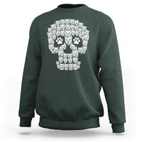 Funny Pitbull Skull Halloween Sweatshirt Bully Dog Lover Spooky Gift