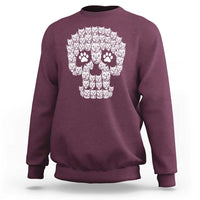 Funny Pitbull Skull Halloween Sweatshirt Bully Dog Lover Spooky Gift
