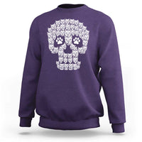 Funny Pitbull Skull Halloween Sweatshirt Bully Dog Lover Spooky Gift
