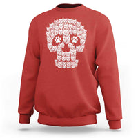 Funny Pitbull Skull Halloween Sweatshirt Bully Dog Lover Spooky Gift