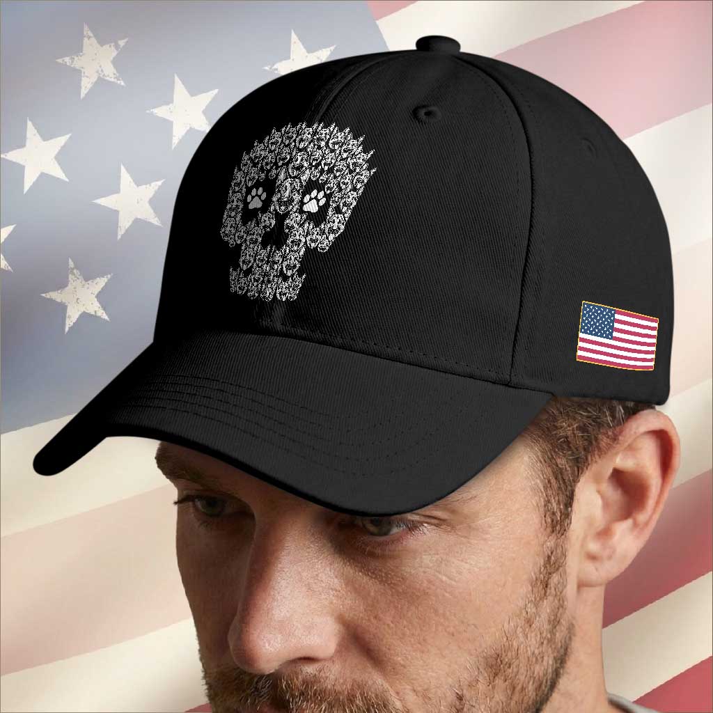 Funny German Shepherd Skull Halloween Baseball Cap Dog Lover Spooky Gift