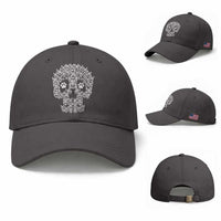 Funny German Shepherd Skull Halloween Baseball Cap Dog Lover Spooky Gift