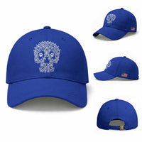 Funny German Shepherd Skull Halloween Baseball Cap Dog Lover Spooky Gift