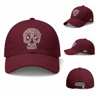 Funny German Shepherd Skull Halloween Baseball Cap Dog Lover Spooky Gift