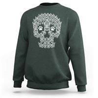 Funny German Shepherd Skull Halloween Sweatshirt Dog Lover Spooky Gift