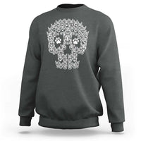 Funny German Shepherd Skull Halloween Sweatshirt Dog Lover Spooky Gift