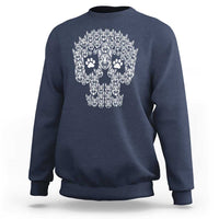 Funny German Shepherd Skull Halloween Sweatshirt Dog Lover Spooky Gift