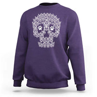 Funny German Shepherd Skull Halloween Sweatshirt Dog Lover Spooky Gift