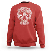 Funny German Shepherd Skull Halloween Sweatshirt Dog Lover Spooky Gift