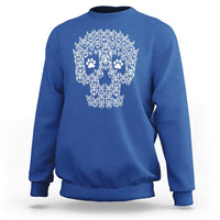 Funny German Shepherd Skull Halloween Sweatshirt Dog Lover Spooky Gift