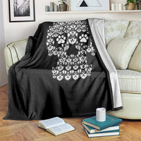 Funny Corgi Skull Halloween Throw Blanket Dog Lover Spooky Gift