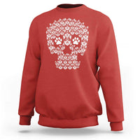 Funny Corgi Skull Halloween Sweatshirt Dog Lover Spooky Gift