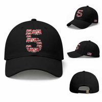 Fire Truck 5th Birthday Baseball Cap Firefighter Gift For Five Year Old Kid