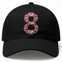 Fire Truck 8th Birthday Baseball Cap Firefighter Gift For Eight Year Old Kid